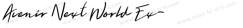 Avenir Next World Ex字体转换